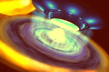 利用黑洞的引力作为独特的“万有引力镜”把宇宙飞船加速到近光速的速度