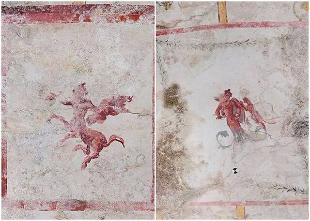 意大利罗马斗兽场园区宫殿别墅修复期间发现内藏精致壁画的神秘密室