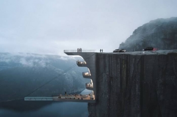 土耳其建筑公司计划在挪威著名景点圣坛岩兴建“悬崖酒店” 让游客享受惊心动魄之旅