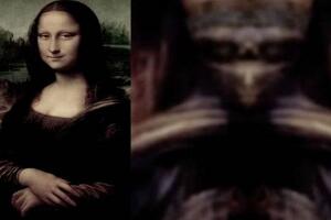 蒙娜丽莎的微笑之谜，画中竟隐藏了神秘的外星人形