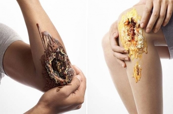 泰国糖尿病协会制作糖尿病海报 将朱古力等甜点放入溃烂伤口中以达到“触目惊心”