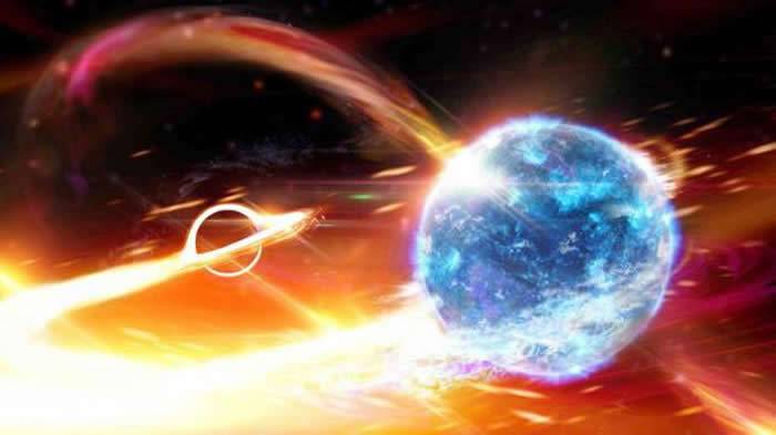 黑洞与中子星碰撞会释放大量能量 但可能不会产生任何可以探测到的光线