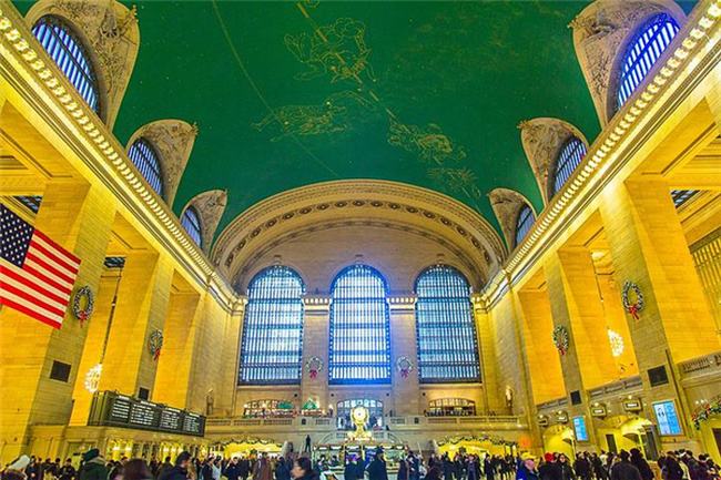 世界上最大的火车站 纽约中央车站,已停止使用仅供参观