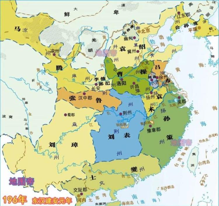 给我看看三国时期的地图,三国的15张地图