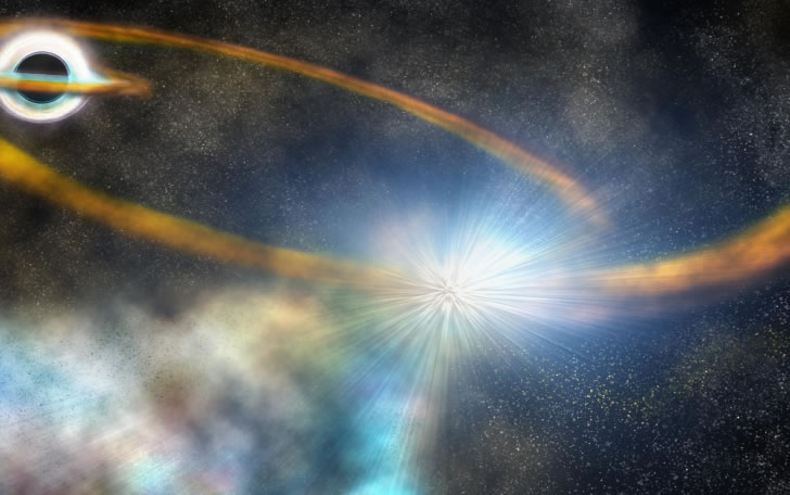 NASA拍摄到“黑洞吞噬恒星”的整个过程