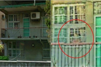 谷歌街景地图拍到的灵异现象，没人住的老房子里有个人影