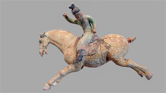 沉迷马球的中国古代贵妇将驴作为陪葬