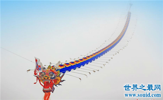 世界最长的风筝，上千米长的风筝你见过吗