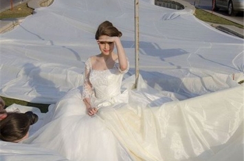 世界上最长的婚纱，你心中的婚纱有多长