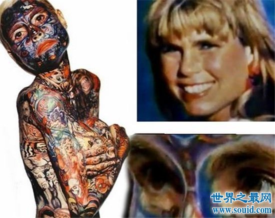 世界上纹身最恐怖的女人，浑身每一寸肌肤都布满纹身！