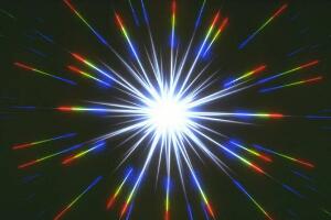 令人称奇的光爆现象，能超越光速产生时空隧道