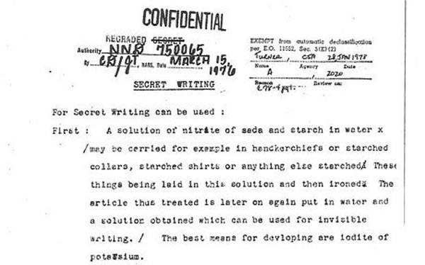 美国中央情报局新近公布了6份第一次世界大战时期的机密文件
