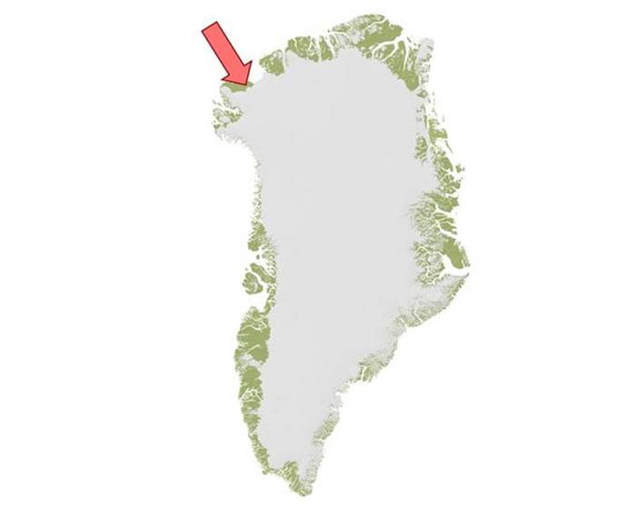 美国《地球物理研究通讯》杂志：格陵兰岛西北部冰盖下发现第2个巨大陨石撞击坑