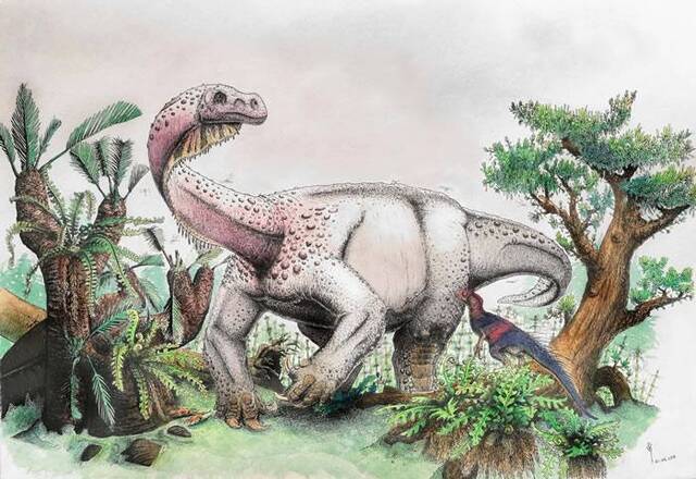 南非发现有史以来最大的恐龙——12吨重的Ledumahadi mafube
