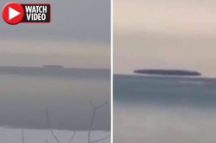 外星人潜艇？美国伊利湖上空惊见巨型UFO