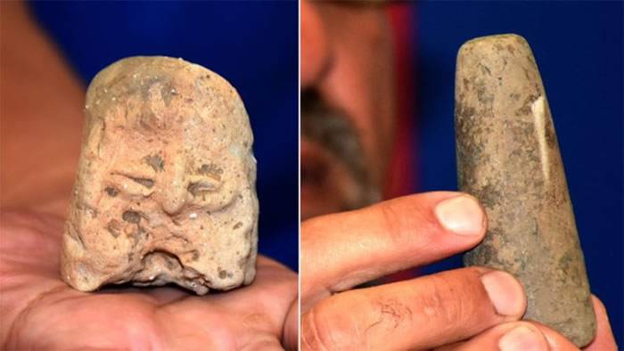 保加利亚8000年前新石器时代定居点发现一尊欧洲母亲女神雕塑