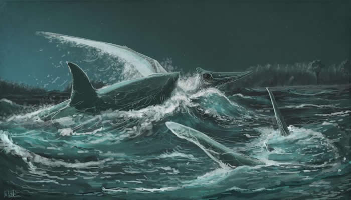 这不是电影画面！8300万年前史前鲨鱼曾猎食翼龙