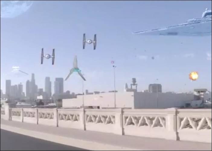 网民恶搞影片模拟《星球大战》帝国军入侵美国洛杉矶 美军惨败