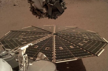 美国国家航空航天局InSight探测器传回火星表面风声