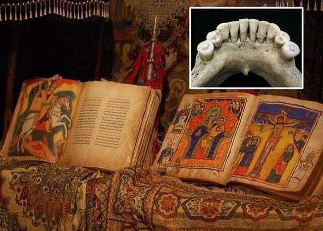 中古修女牙齿染深蓝色颜料 证绘制《圣经》非男修士专利