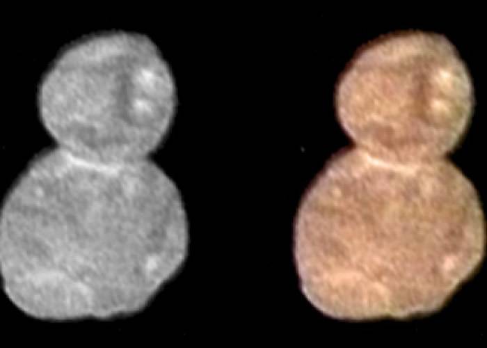 天涯海角（Ultima Thule）小行星就像一个雪人 新视野号曝光其清晰影像