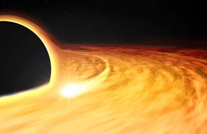 来自被消耗恒星的X光震荡为黑洞属性提供新线索