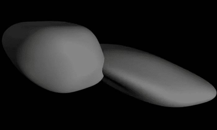 “新视野”号发回小行星486958（Ultima Thule 2014 MU69）新照片：像两张平面饼