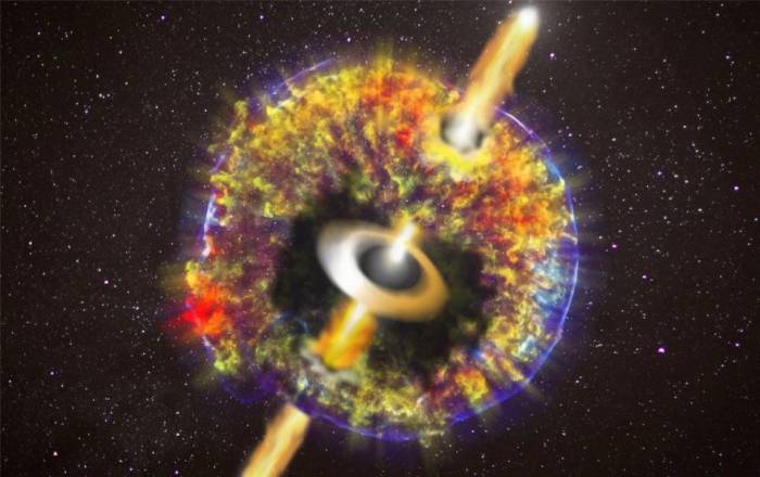 双中子星并合事件GW170817产生喷射物质 扩张速度接近光速