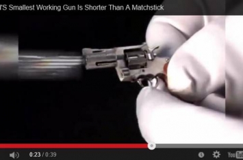 瑞士艺术家Paul Erard制作出全长仅5公分的左轮手枪