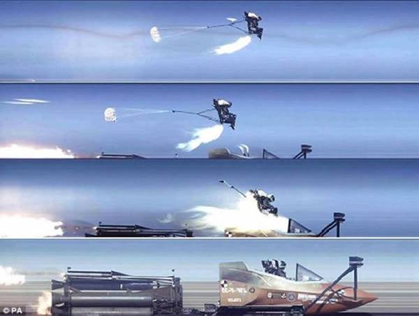 英国测试F-35战机弹射逃生装置
