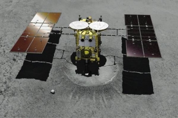 日本宇宙航空开发机构“隼鸟2号”探测器成功降落小行星“龙宫” 采集岩石样本后返回