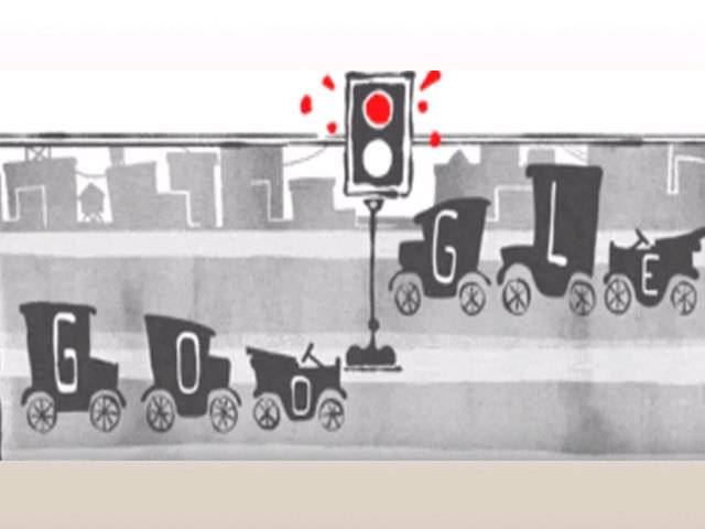 谷歌首页涂鸦纪念红绿灯诞生101周年 当时没有黄灯