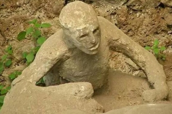 庞贝古城的人体化石