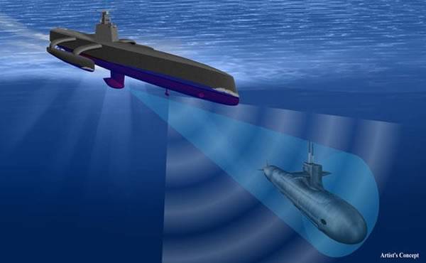 无人驾驶船将实现海上自主追踪敌方潜艇