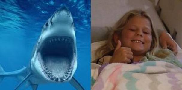 美10岁女孩遭鲨鱼咬伤 仍扑回海中勇救朋友