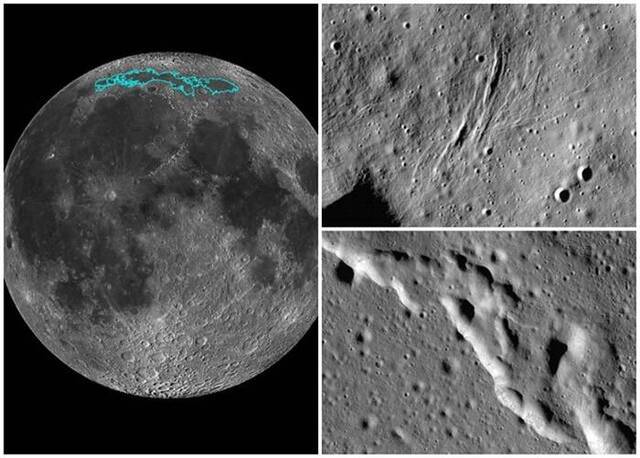月球盆地地壳发现陡坡 内部冷却释热力不断“缩水”造成