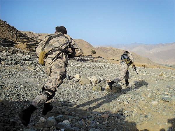 一场清剿阿富汗塔利班武装分子的战斗