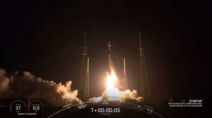 “星链”太空网络计划！美国SpaceX发射猎鹰9号火箭将60颗卫星送上太空