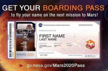 NASA“火星2020号”计划助你名留火星 可获纪念电子“机票”