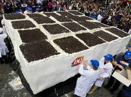 世界上最大的蛋糕，重达10115公斤的超大奶油冰淇淋蛋糕