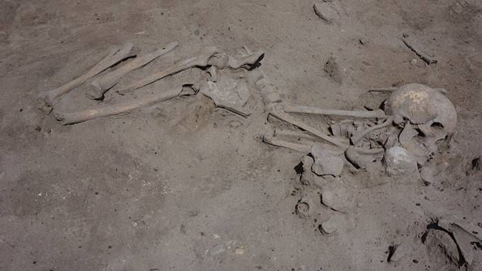 保加利亚首都索非亚发现建于7600年前的新石器时代墓地 埋的是带着孩子的妇女