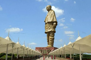 世界最高的雕塑，萨达尔帕特尔雕塑高182米(是自由女神像2倍)