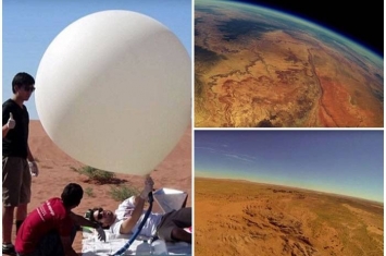 美国青年放气球上地球边缘拍摄 镜头2年后觅回