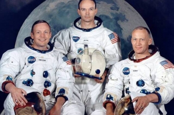 人类登月50周年：阿波罗11号三位宇航员阿姆斯特朗、奥尔德林和柯林斯