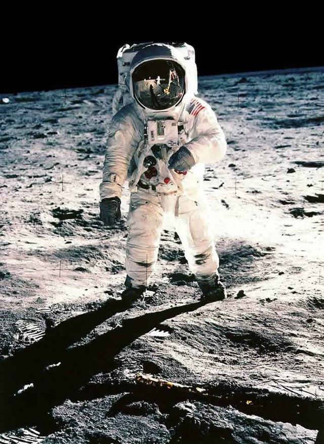 人类登月50周年：阿波罗11号三位宇航员阿姆斯特朗、奥尔德林和柯林斯