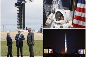 美国宇航员说出“我的一小步，人类一大步”五十周年 奥尔德林偕阿姆斯特朗长子同贺