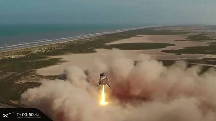 SpaceX火星飞船“星虫”第二次测试视频曝光