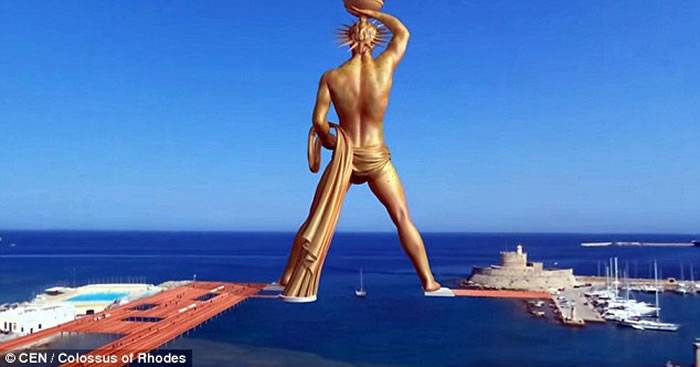 希腊拟建135米巨像重现古代7大奇观之一的——罗得岛太阳神铜像