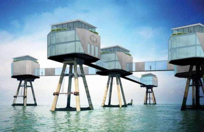 英国公司拟将二战海洋堡垒改建成水上酒店