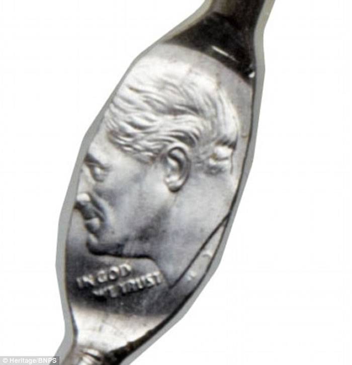 印有前美国总统罗斯福肖像的10美仙的奇怪“钉币”以逾4万2千美元拍卖